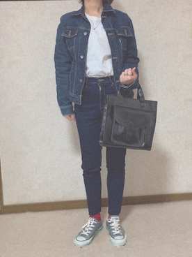 「赤い靴下」｜medkさん（レディース・154cm・20代）の春コーディネート