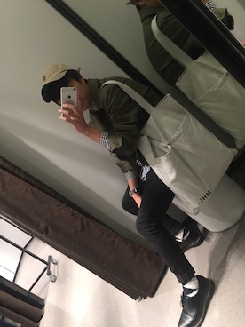 「SHIPS（シップス）のアイテム（ブルゾン）」を使った、TaKaShiさん（メンズ・164cm）の春コーディネート