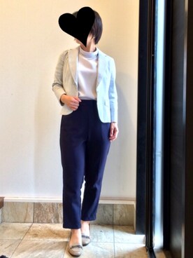 「CLEARIMPRESSION （クリアインプレッション）のアイテム（ジャケット/アウター）」を使った、shuriさん（レディース・152cm）の春コーディネート
