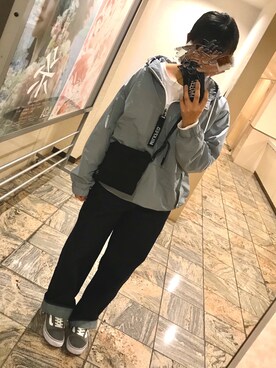 「adidas（アディダス）のアイテム（Tシャツ/カットソー）」を使った、はるかさん（レディース・157cm）の春コーディネート