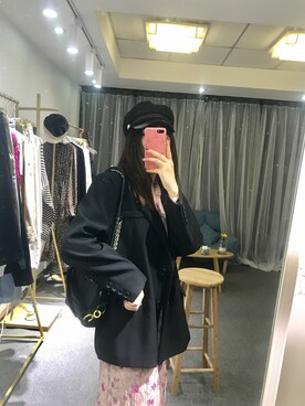「アイテム（フォーマルスーツ/小物）」を使った、FILLESさん（レディース・163cm・20代）の秋コーディネート