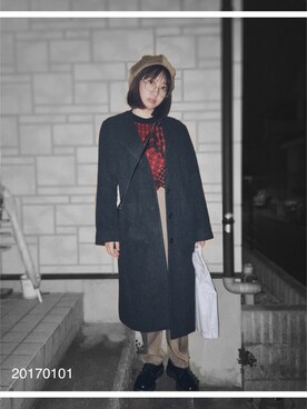 中塚智実さん（レディース・156cm）の冬コーディネート