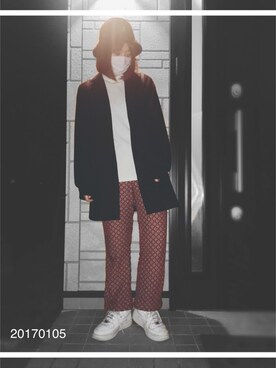 中塚智実さん（レディース・156cm）の冬コーディネート