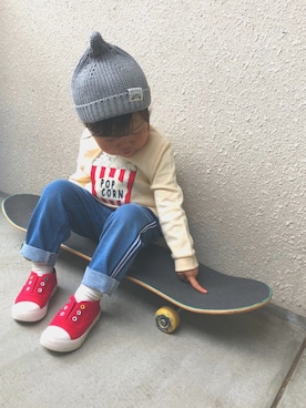 ぴょこさん（キッズ・100cm）の秋コーディネート