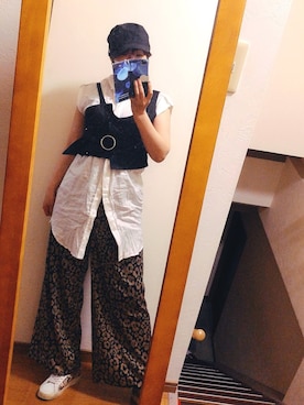 「YEVS（イーブス）のアイテム（トップス）」を使った、麗美さん（レディース・159cm）の夏コーディネート