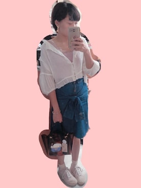 「NOのアイテム（アクセサリー）」を使った、siheungさん（レディース・158cm）の夏コーディネート