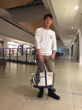 大山凌さん（メンズ・174cm）の冬コーディネート