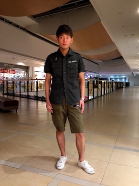 大山凌さん（メンズ・174cm）の夏コーディネート