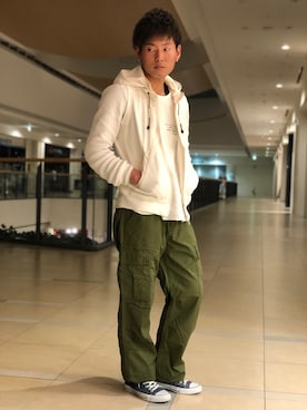 大山凌さん(メンズ・174cm)の春コーディネート
