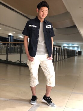 大山凌さん（メンズ・174cm）の夏コーディネート