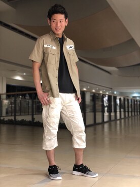 大山凌さん（メンズ・174cm）の夏コーディネート