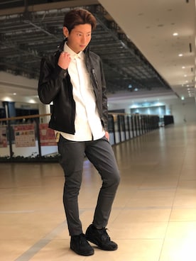 大山凌さん（メンズ・174cm）の秋コーディネート