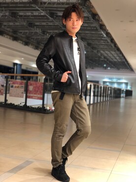 大山凌さん（メンズ・174cm）の秋コーディネート