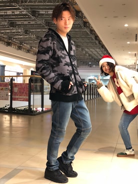 大山凌さん（メンズ・174cm）の冬コーディネート