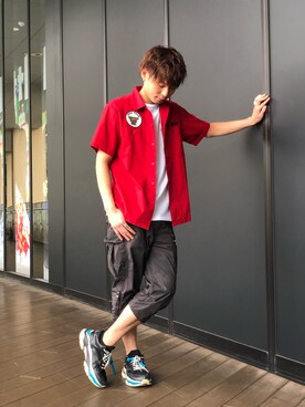 大山凌さん(メンズ・174cm)の夏コーディネート