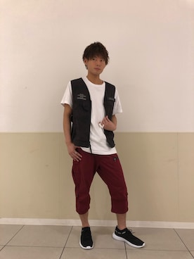 大山凌さん(メンズ・174cm)の夏コーディネート