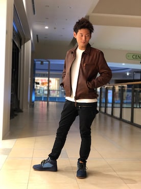 大山凌さん（メンズ・174cm）の秋コーディネート