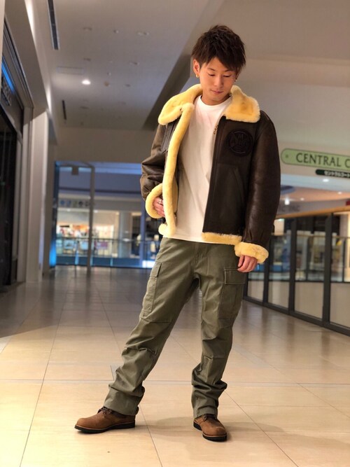 大山凌 Avirex ららぽーと横浜 Avirexのミリタリージャケットを使ったコーディネート Wear