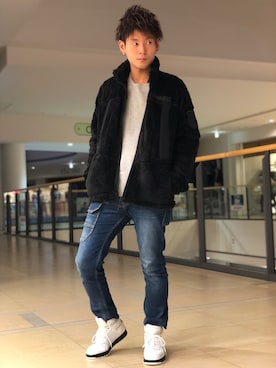 大山凌さん（メンズ・174cm）の秋コーディネート