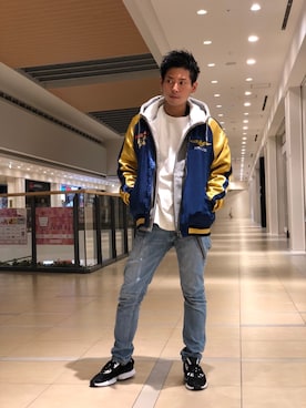 「ラブアンドピース2020」｜「アイテム（ジャケット/アウター）」を使った、大山凌さん（メンズ・174cm）の秋コーディネート