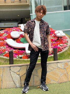 大山凌さん（メンズ・174cm）の春コーディネート