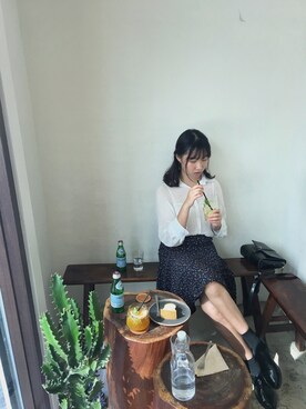 「mooncat（mooncat）のアイテム（ワンピース/ドレス）」を使った、Ruby Chanさん（レディース・160cm）の秋コーディネート