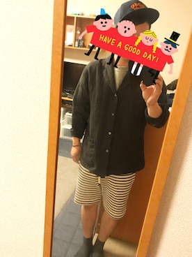 「rehacer（レアセル）のアイテム（帽子）」を使った、ゆうさん（メンズ・167cm）の春コーディネート