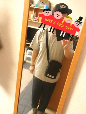 「rehacer（レアセル）のアイテム（帽子）」を使った、ゆうさん（メンズ・167cm）の夏コーディネート
