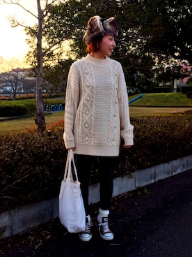 7co☺︎さん（レディース・157cm）の冬コーディネート