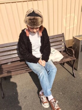 7co☺︎さん（レディース・157cm）の冬コーディネート