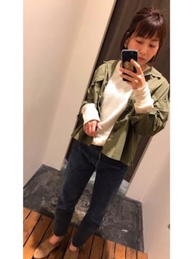 「バブーシュ」｜「アイテム（ブルゾン）」を使った、7co☺︎さん（レディース・157cm）の春コーディネート