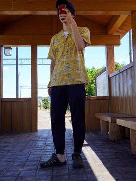 「アロハシャツ」｜teppeiさん（メンズ・173cm）の夏コーディネート