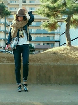 98mayuさん（レディース・157cm）の冬コーディネート