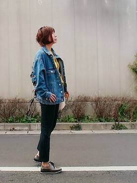 「Marilyn Moon（マリリンムーン）のアイテム」を使った、98mayuさん（レディース・157cm）の春コーディネート