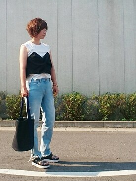 98mayuさん（レディース・157cm）の夏コーディネート