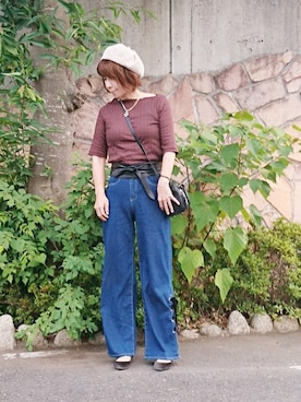 「And A（アンドエー）のアイテム（アクセサリー）」を使った、98mayuさん（レディース・157cm）の夏コーディネート