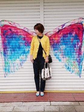 「Marilyn Moon（マリリンムーン）のアイテム」を使った、98mayuさん（レディース・157cm）の春コーディネート