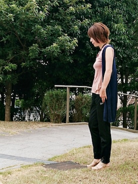 「stradivarius（ストラディバリウス）のアイテム（アクセサリー）」を使った、98mayuさん（レディース・157cm）の夏コーディネート
