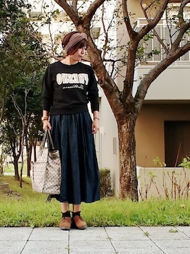 「プチプラミックス」｜98mayuさん（レディース・157cm）の秋コーディネート