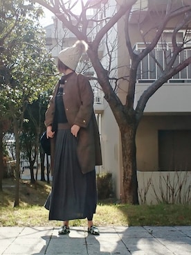 98mayuさん（レディース・157cm）の冬コーディネート