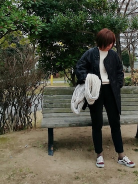 98mayuさん（レディース・157cm）の冬コーディネート