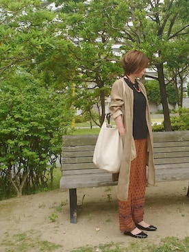 「stradivarius（ストラディバリウス）のアイテム（アクセサリー）」を使った、98mayuさん（レディース・157cm）の夏コーディネート