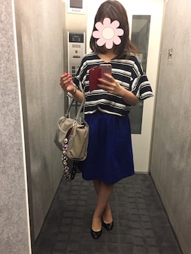 「YEVS（イーブス）のアイテム（スカート）」を使った、mariさん（レディース・161cm）の夏コーディネート