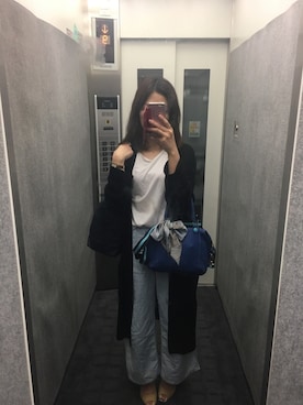 「GABS（ガブス）のアイテム（バッグ）」を使った、mariさん（レディース・161cm）の夏コーディネート