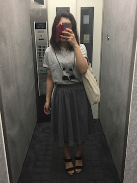 「Lazy Swan（レイジースワン）のアイテム」を使った、mariさん（レディース・161cm）の夏コーディネート