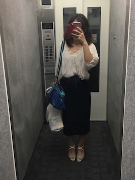 「GABS（ガブス）のアイテム（バッグ）」を使った、mariさん（レディース・161cm）の夏コーディネート