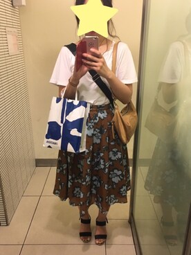 「Lazy Swan（レイジースワン）のアイテム」を使った、mariさん（レディース・161cm）の夏コーディネート
