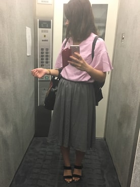 「Lazy Swan（レイジースワン）のアイテム」を使った、mariさん（レディース・161cm）の夏コーディネート