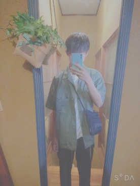 「アイテム（スラックス）」を使った、仁モンさん（メンズ・165cm・10代）の夏コーディネート