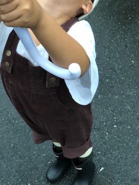 「5歳」｜「アイテム（レインシューズ）」を使った、keito  rieさん（キッズ・110cm）の秋コーディネート
